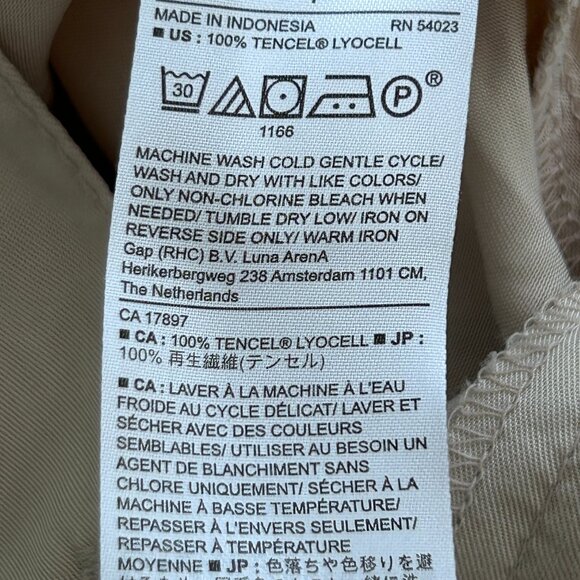 Banana Republic Light Tan UTILITY JUMPSUIT Roll-Tab Sleeves Size 4 - Picture 12 of 14